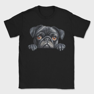 Pug Face Poke, Tricou Barbati (Unisex)