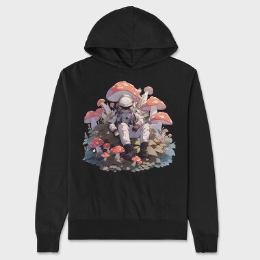 Astronaut On Mushroom Planet, Hanorac Oversize Barbati (Unisex)