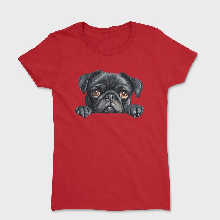Pug Face Poke, Tricou Femei