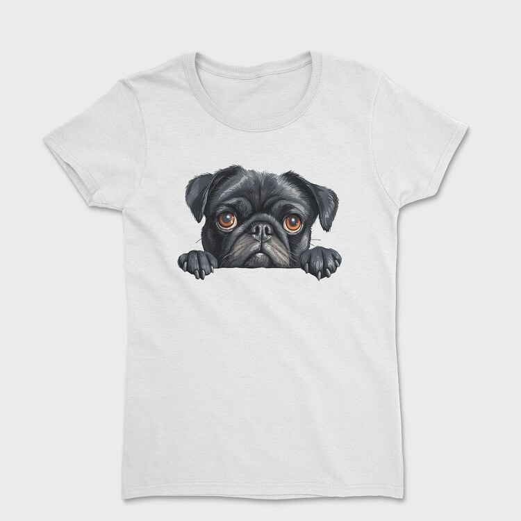 Pug Face Poke, Tricou Femei