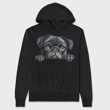Pug Face Poke, Hanorac Oversize Barbati (Unisex)