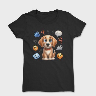 Puppy Questionmarks, Tricou Femei