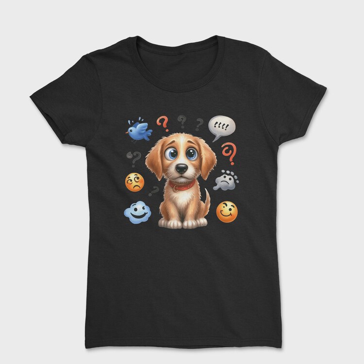 Puppy Questionmarks, Tricou Femei