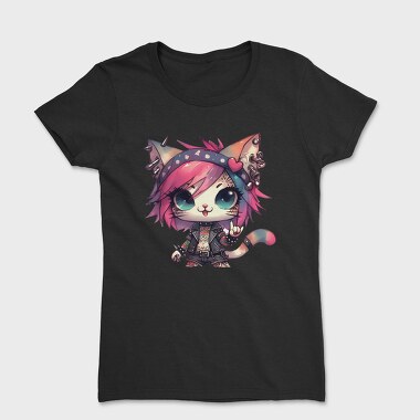 Punk Cat Clipart, Tricou Femei