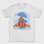 Autumn Squirrel Rainy Watercolor, Tricou Barbati (Unisex)