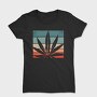 Cannabis Retro Design, Tricou Femei