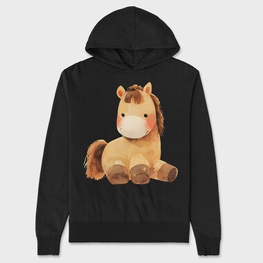 Pony Sitting Art, Hanorac Oversize Barbati (Unisex)