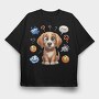 Puppy Questionmarks, Tricou Oversize Barbati (Unisex)