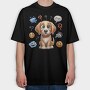 Puppy Questionmarks, Tricou Oversize Barbati (Unisex)