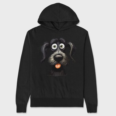 Pooch Tongue Out, Hanorac Oversize Barbati (Unisex)