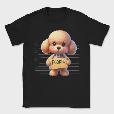 Poodle Mugshot, Tricou Barbati (Unisex)