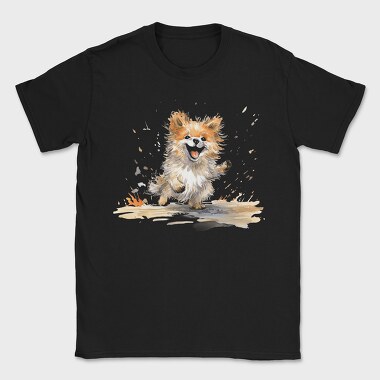 Pomeranian Smile Mood, Tricou Barbati (Unisex)
