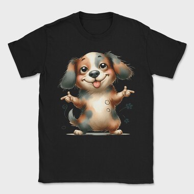 Puppy Smile Tongue, Tricou Barbati (Unisex)