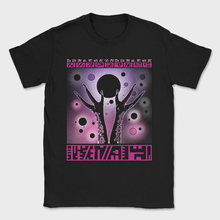 Cosmic Alien Hands With Planet Beings 08, Tricou Barbati (Unisex)