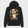 Puppy Smile Tongue, Hanorac Oversize Barbati (Unisex)