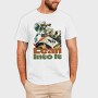 Tilted Competition Motorcycle With Rider Lean Into It, Tricou Barbati (Unisex)