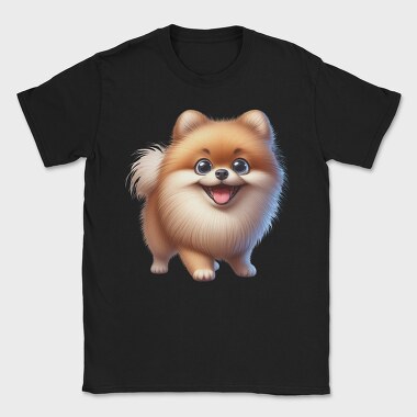 Pomeranian Smile Sublimation, Tricou Barbati (Unisex)