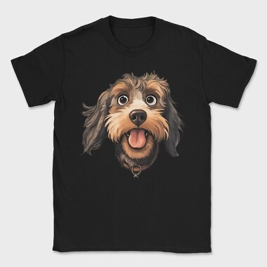Puppy Smiling Face, Tricou Barbati (Unisex)