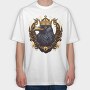 Crow Gold Crown, Tricou Oversize Barbati (Unisex)