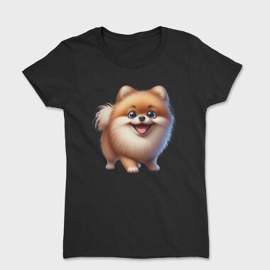 Pomeranian Smile Sublimation, Tricou Femei