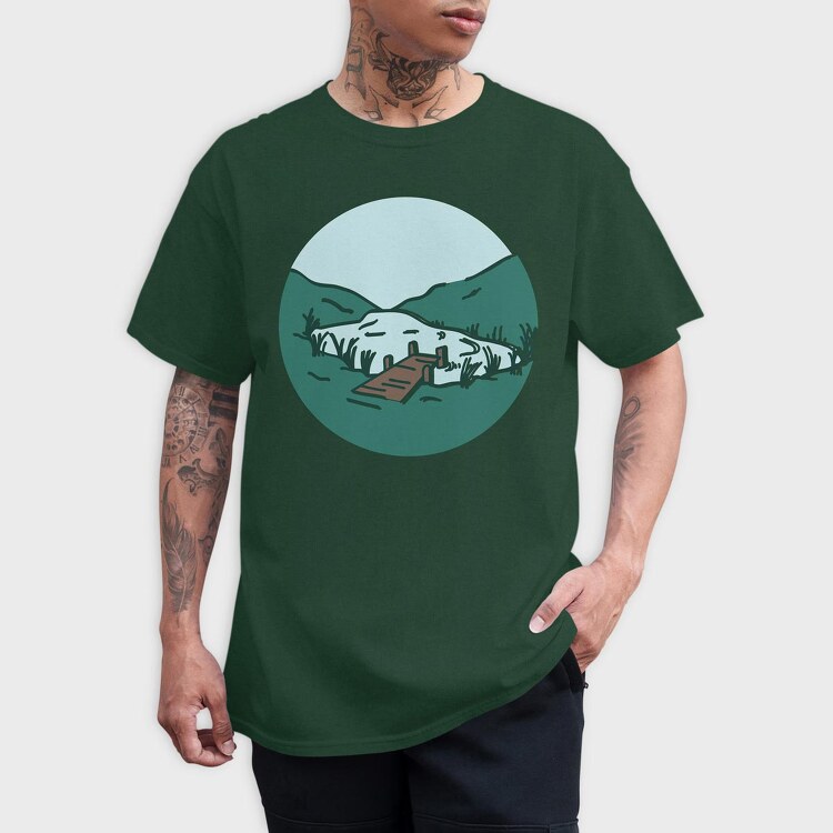 Nature Scenery, Tricou Barbati (Unisex)