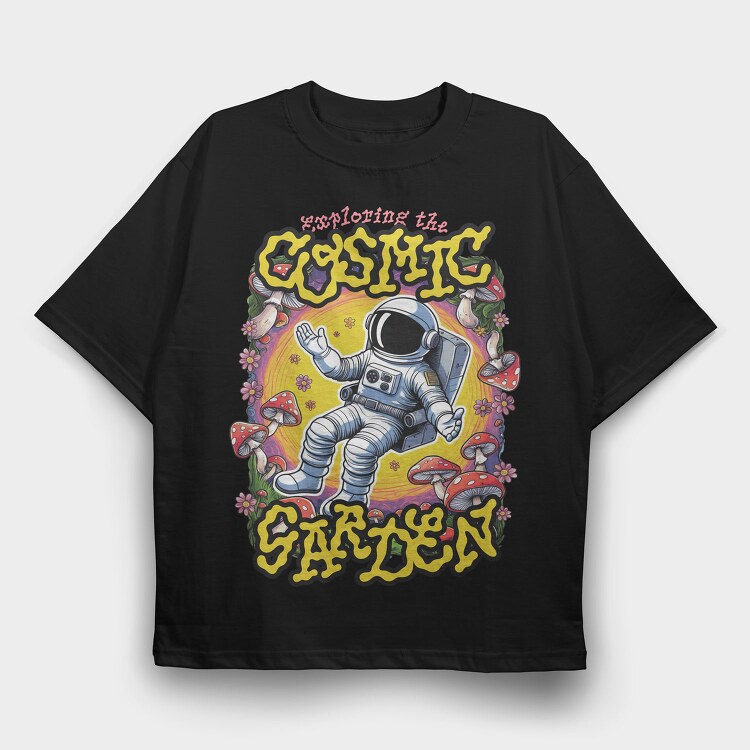 Cosmic Garden Trend, Tricou Oversize Barbati (Unisex)