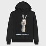 Rabbit Standing Up, Hanorac Oversize Barbati (Unisex)