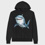 Quirky Shark Smile, Hanorac Oversize Barbati (Unisex)
