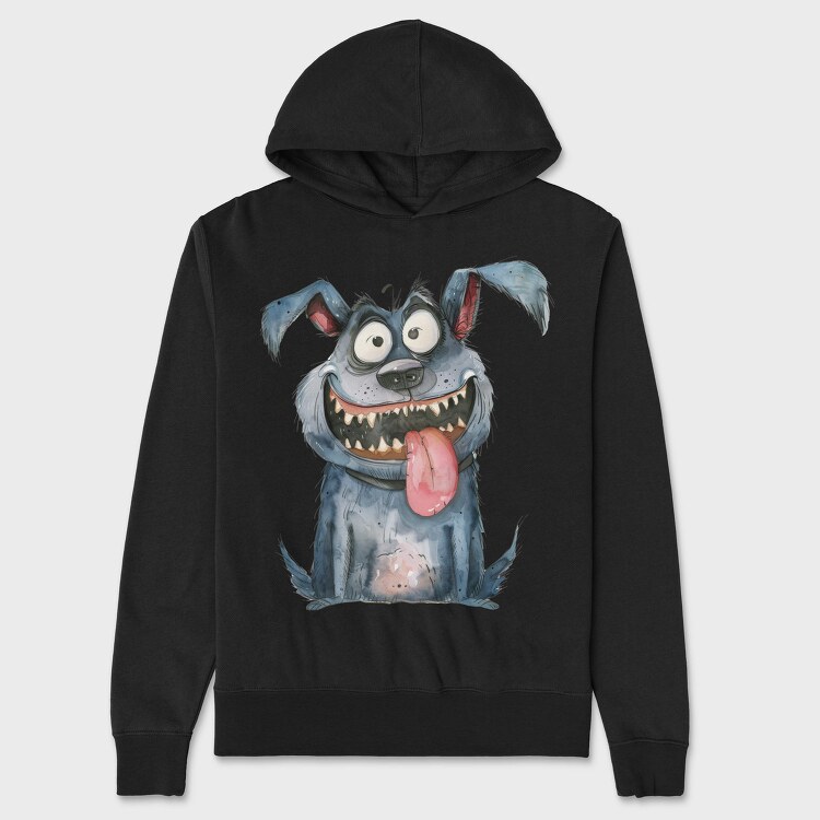 Quirky Dog Sublimation, Hanorac Oversize Barbati (Unisex)