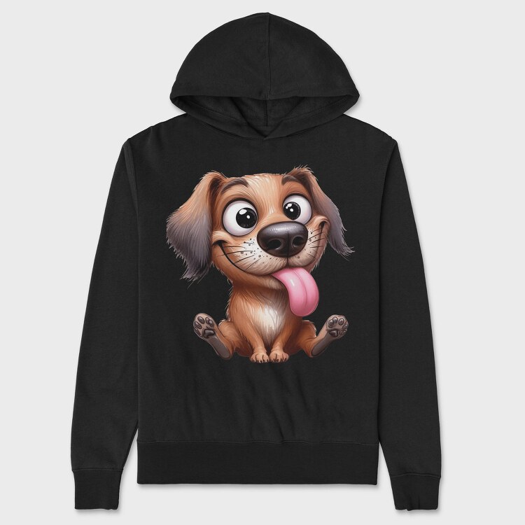 Puppy Tongue Party, Hanorac Oversize Barbati (Unisex)