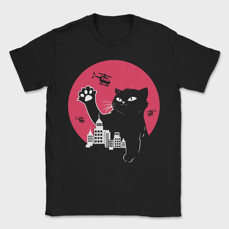 Cute Catzilla, Tricou Barbati (Unisex)