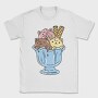 Cute Cats Ice Cream Bowl, Tricou Barbati (Unisex)