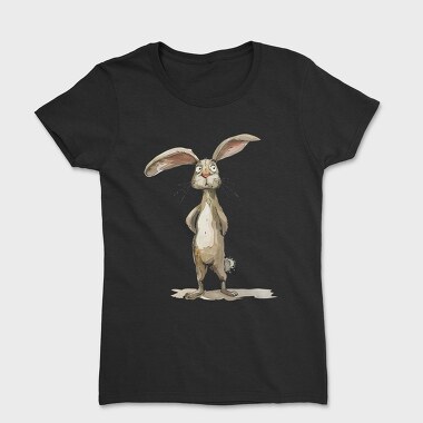Rabbit Standing Wide Ears, Tricou Femei