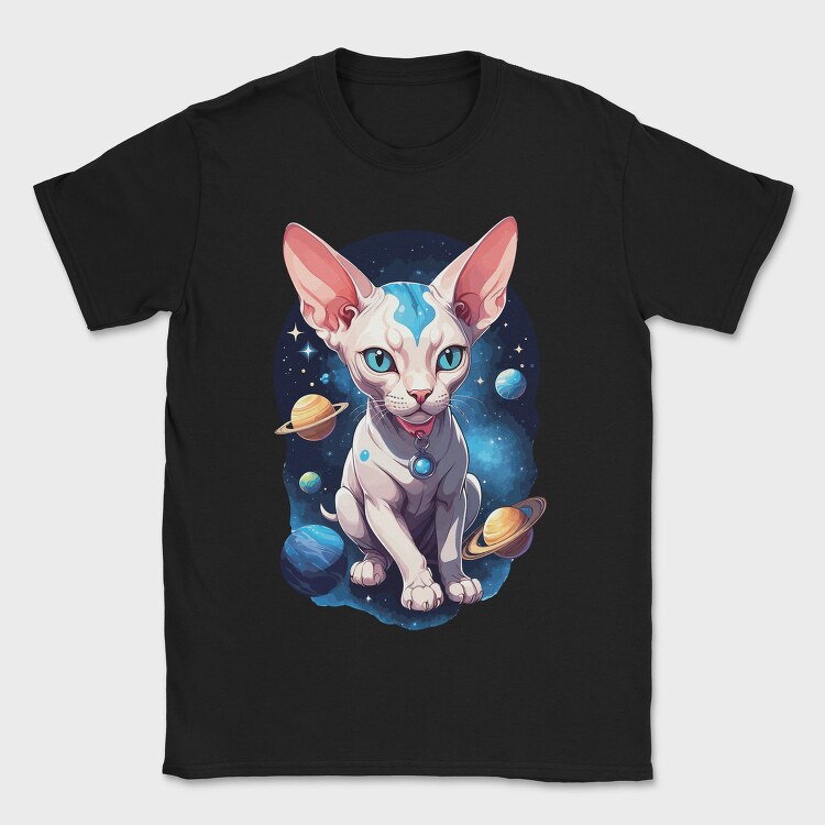 Cosmic Sphynx Cat, Tricou Barbati (Unisex)