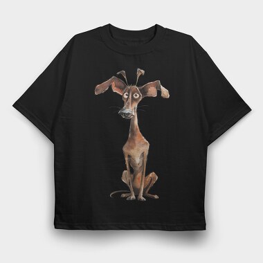 Quirky Dog Tales, Tricou Oversize Barbati (Unisex)