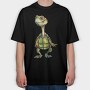 Quirky Turtle Clipart, Tricou Oversize Barbati (Unisex)