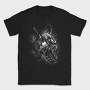 Creepy Skull Monochrome, Tricou Barbati (Unisex)