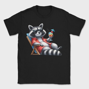 Raccoon Cocktail Sunglasses, Tricou Barbati (Unisex)