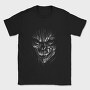 Creepy Monochrome Skeleton, Tricou Barbati (Unisex)