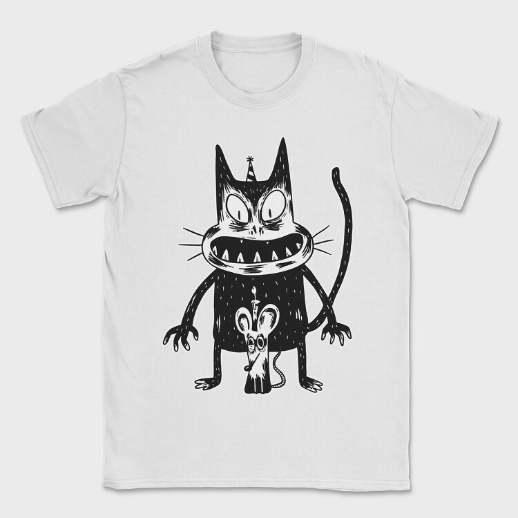 Creepy Cat Mouse, Tricou Barbati (Unisex)