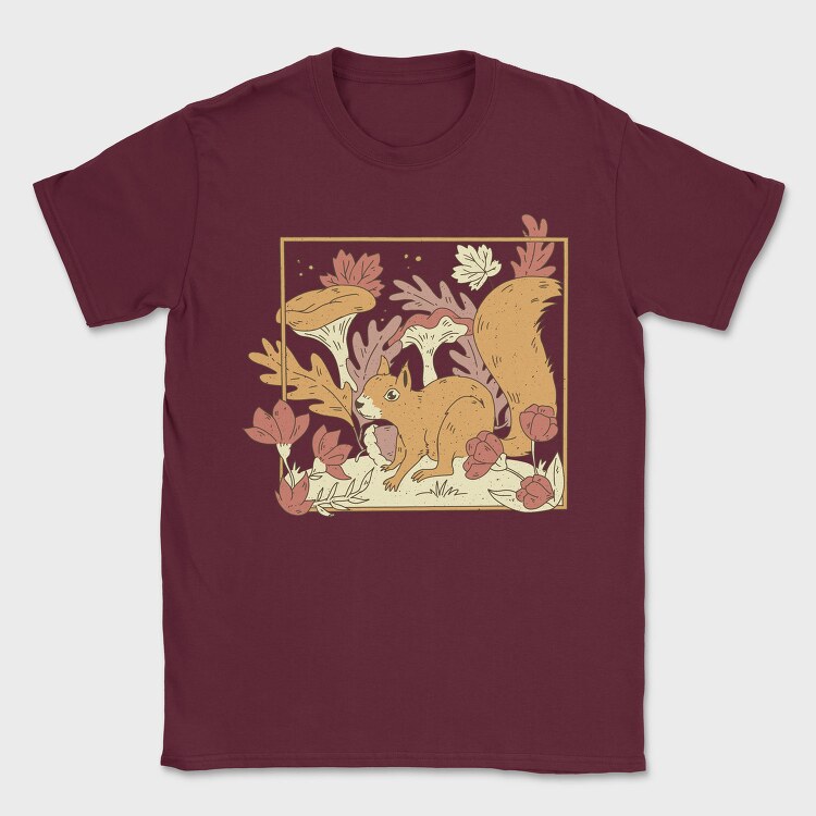 Cottage Core Forest Squirrel, Tricou Barbati (Unisex)