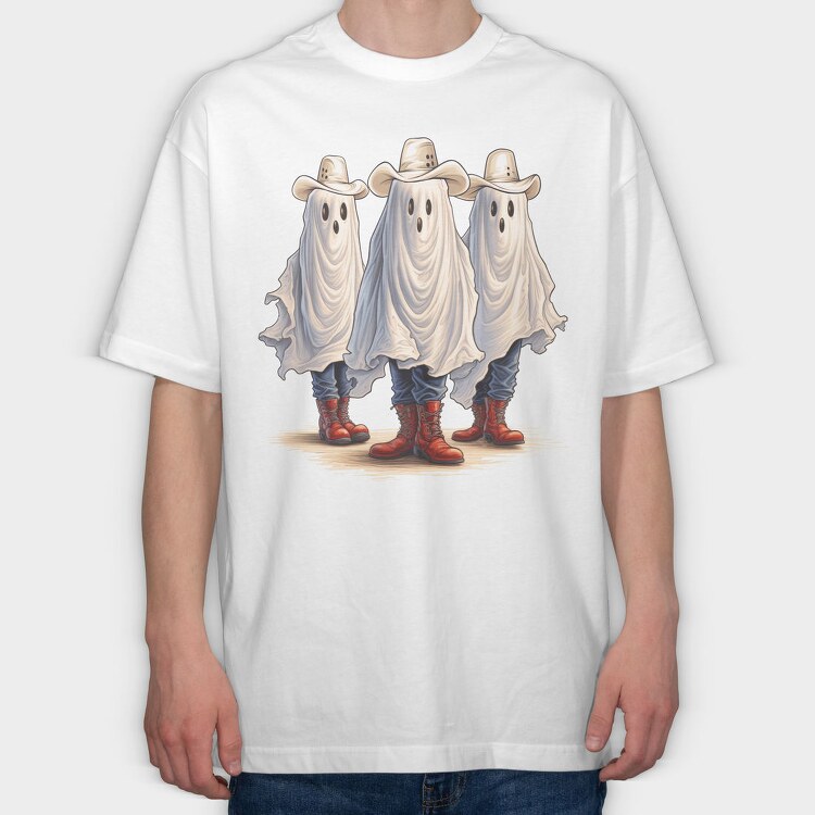 Cowgirl Ghosts, Tricou Oversize Barbati (Unisex)
