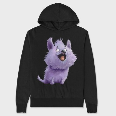 Purple Furry Bark, Hanorac Oversize Barbati (Unisex)