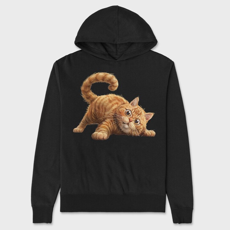 Quirky Feline Sublimation, Hanorac Oversize Barbati (Unisex)