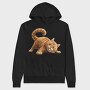 Quirky Feline Sublimation, Hanorac Oversize Barbati (Unisex)