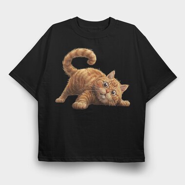 Quirky Feline Sublimation, Tricou Oversize Barbati (Unisex)