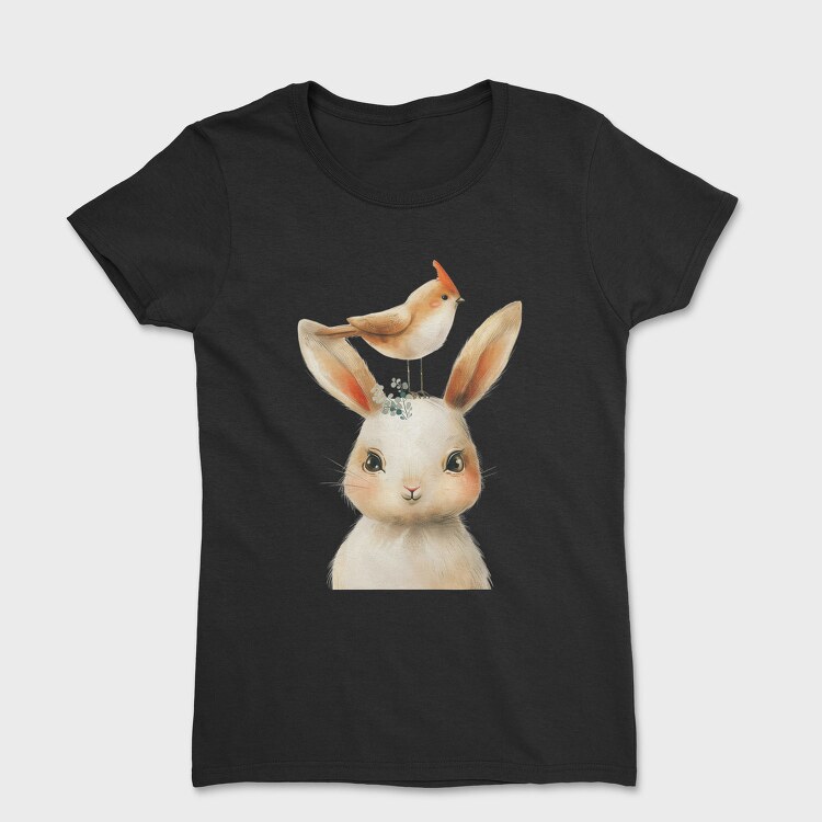 Rabbit Bird Stack, Tricou Femei