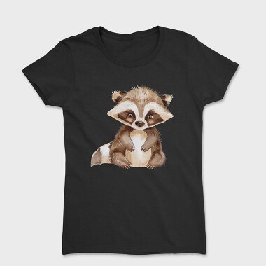 Raccoon Cuddle Bear, Tricou Femei