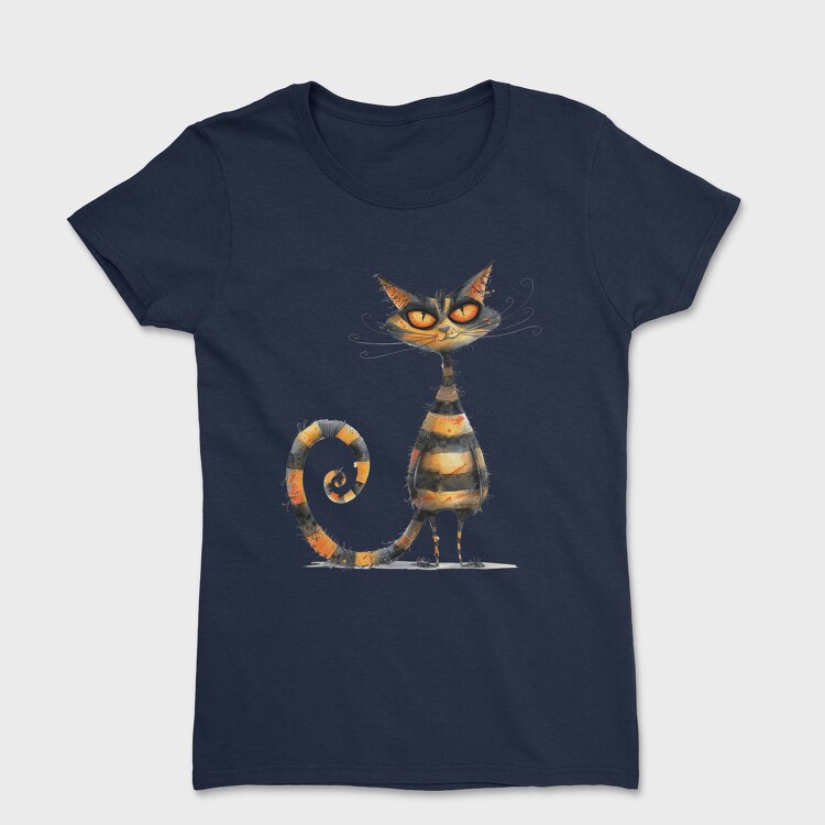 Quirky Cat Tail, Tricou Femei