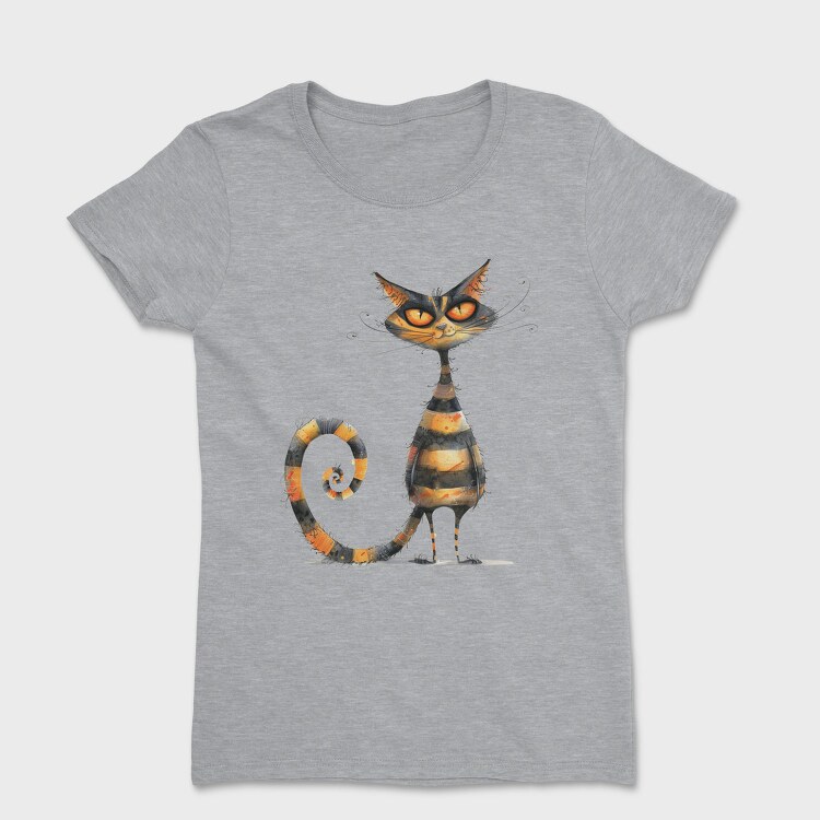 Quirky Cat Tail, Tricou Femei